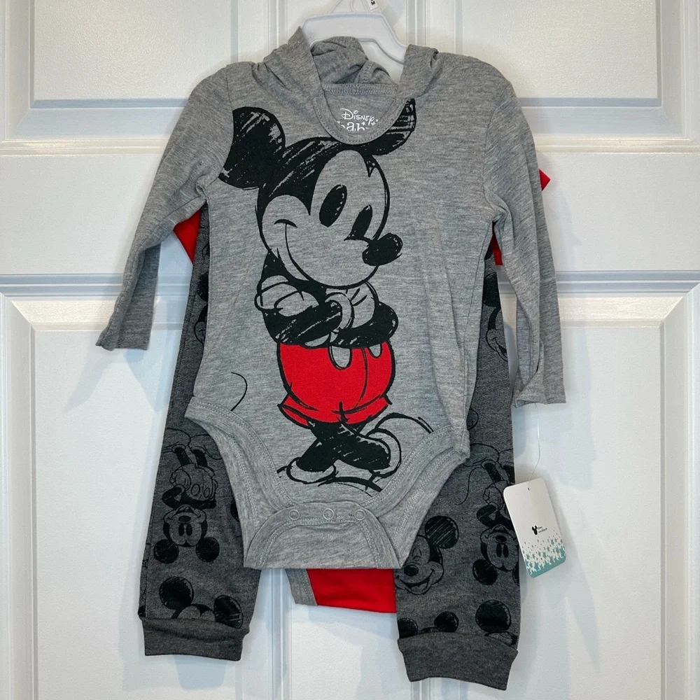 Disney‎ Mickey 3 pcs Set Size 6-9 months NWT
